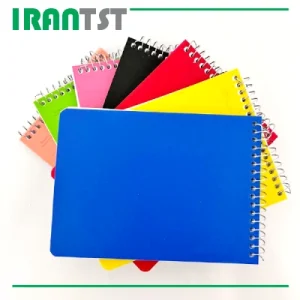 دفتر یادداشت سیمی 1/8 طلقی 80 برگ رویان