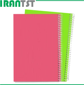 دفتر سیمی 100 برگ جلد طلقی