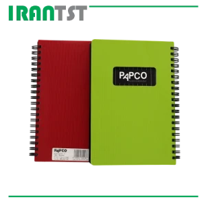 دفترچه پاپکو 100 برگ یک خط متالیک