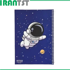 دفتر 80 برگ فانتزی طرح فضانورد برند پیتیکو PITICO
