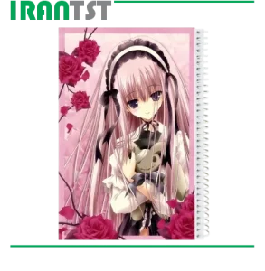 دفتر مشق ۱۰۰ برگ سیمی نیکاد طرح دخترانه مدل انیمه