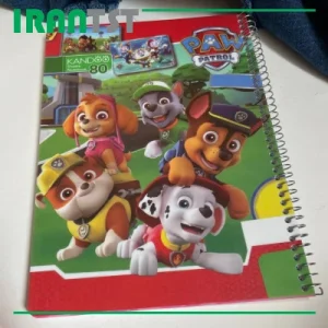 دفتر 80 برگ فانتزی سیمی کندو جلد طلقی صدفی