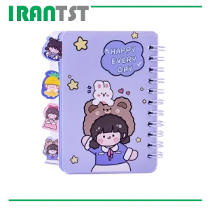 دفترچه سیمی فانتزی طرح دختر