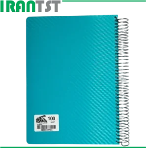 دفتر سیمی 100 برگ طلقی متالیک طرح خاویاری