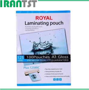 طلق لمینت A3 شفاف 125 میکرون رویال