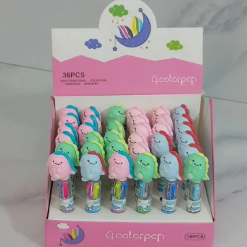 مینی خودکار عروسکی 4 رنگ دایناسور