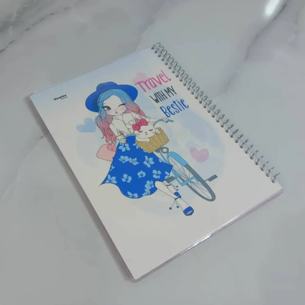 دفتر فانتزی 60 برگ سیمی مجلد